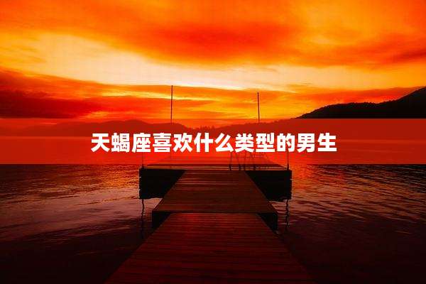 天蝎座喜欢什么类型的男生