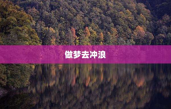 做梦去冲浪