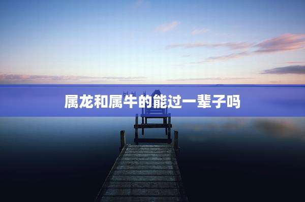 属龙和属牛的能过一辈子吗