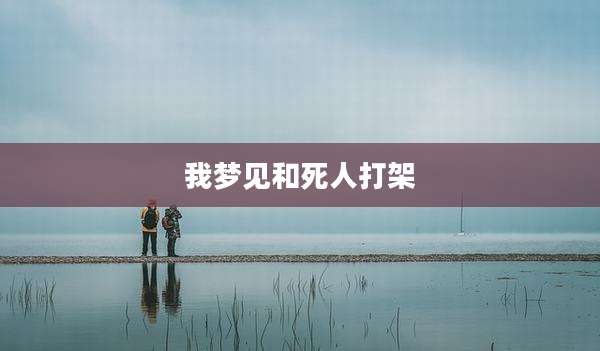 我梦见和死人打架