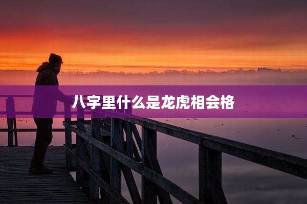 八字里什么是龙虎相会格
