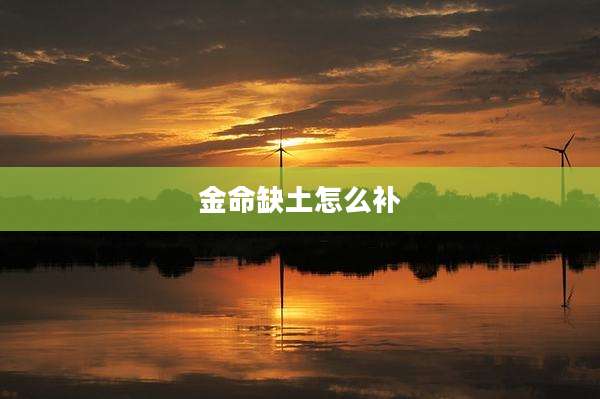 金命缺土怎么补
