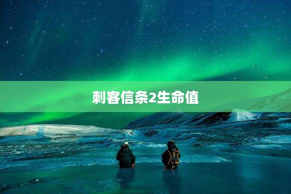 刺客信条2生命值