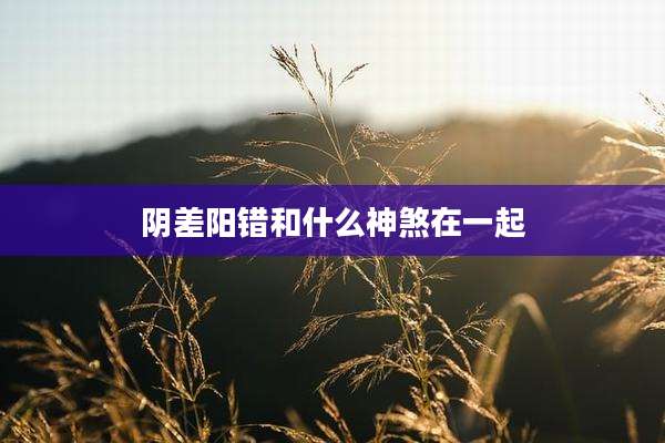 阴差阳错和什么神煞在一起