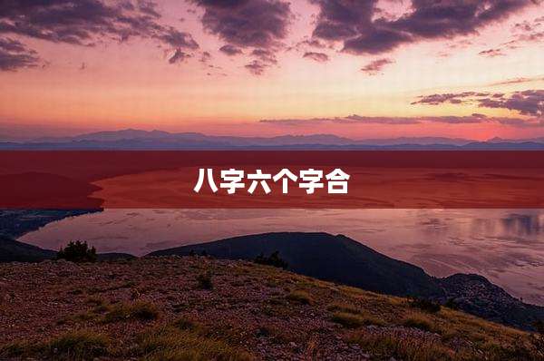 八字六个字合