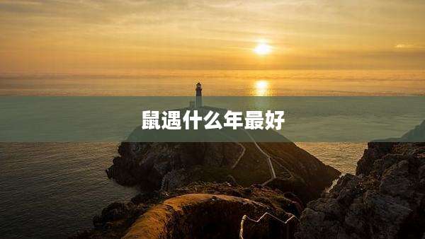 鼠遇什么年最好