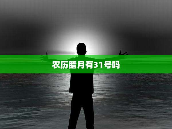 农历腊月有31号吗