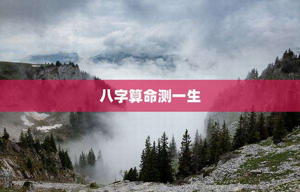 八字算命测一生