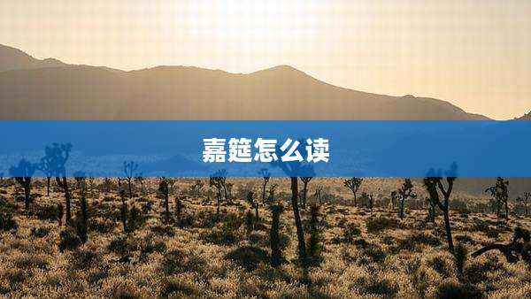嘉筵怎么读