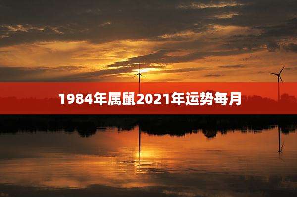 1984年属鼠2021年运势每月