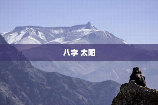 八字 太阳