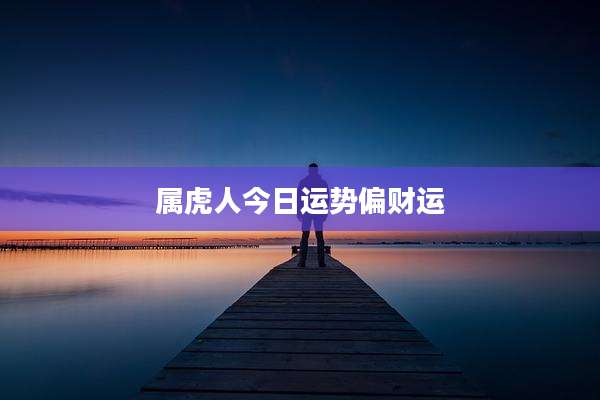属虎人今日运势偏财运