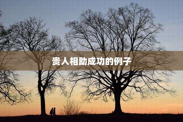 贵人相助成功的例子