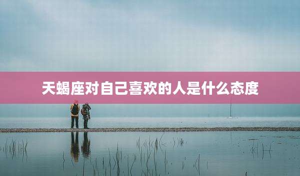 天蝎座对自己喜欢的人是什么态度