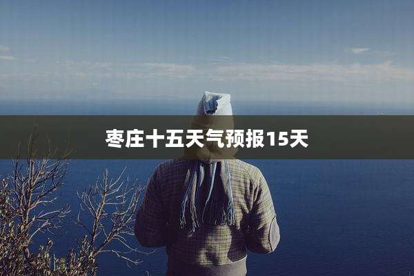 枣庄十五天气预报15天