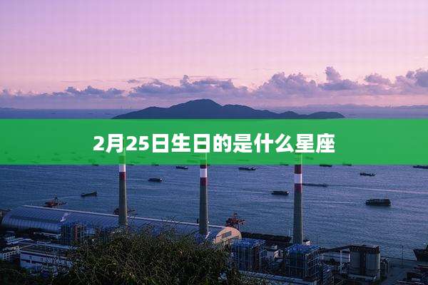2月25日生日的是什么星座