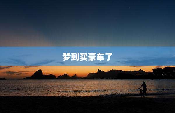 梦到买豪车了
