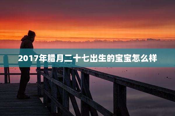 2017年腊月二十七出生的宝宝怎么样