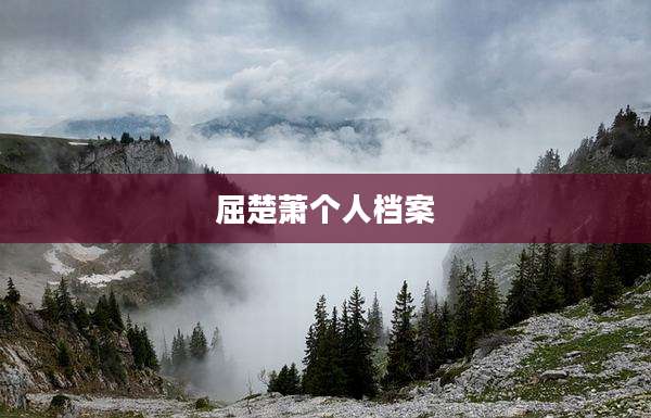 屈楚萧个人档案