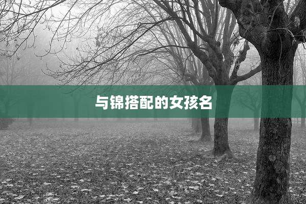 与锦搭配的女孩名
