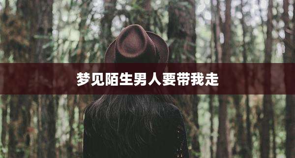 梦见陌生男人要带我走