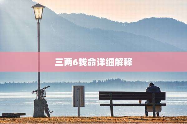 三两6钱命详细解释