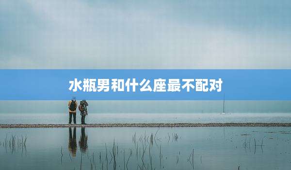 水瓶男和什么座最不配对