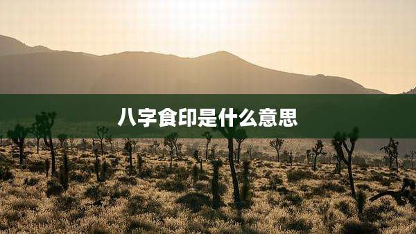 八字食印是什么意思