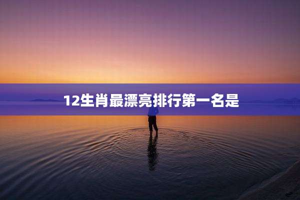12生肖最漂亮排行第一名是