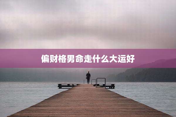 偏财格男命走什么大运好