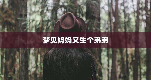 梦见妈妈又生个弟弟