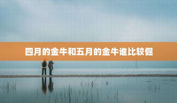 四月的金牛和五月的金牛谁比较倔