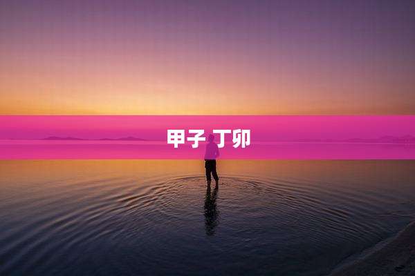 甲子 丁卯