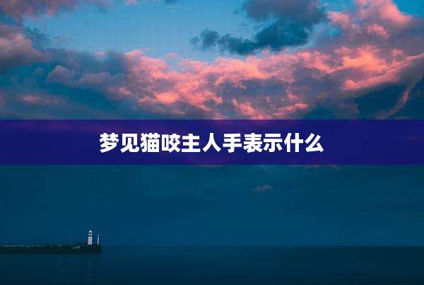 梦见猫咬主人手表示什么