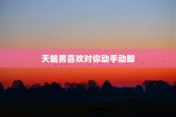 天蝎男喜欢对你动手动脚