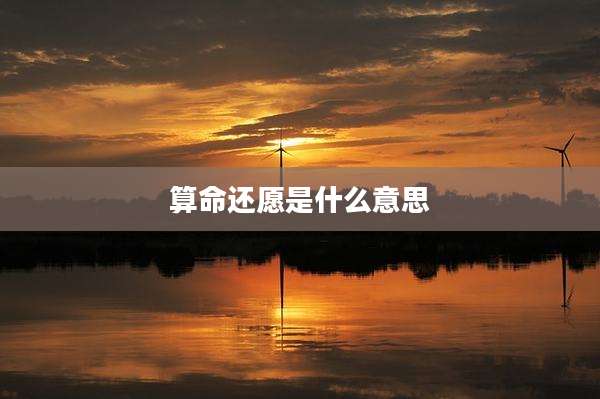 算命还愿是什么意思