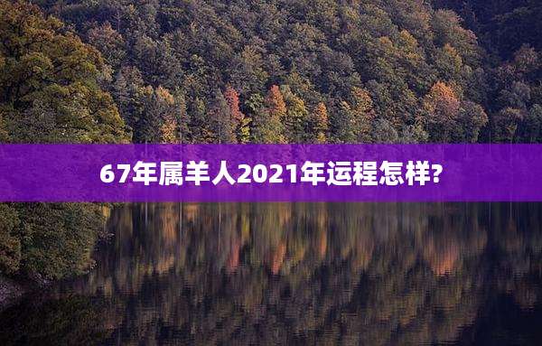 67年属羊人2021年运程怎样?