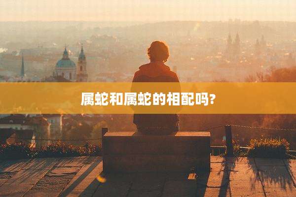 属蛇和属蛇的相配吗?