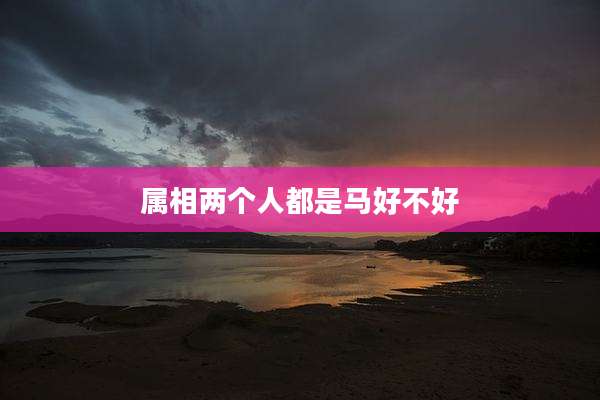 属相两个人都是马好不好