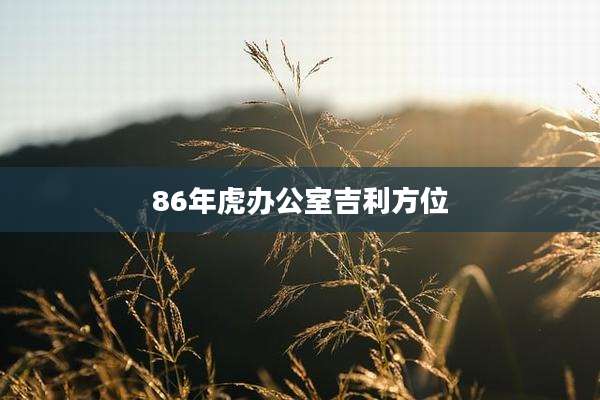 86年虎办公室吉利方位