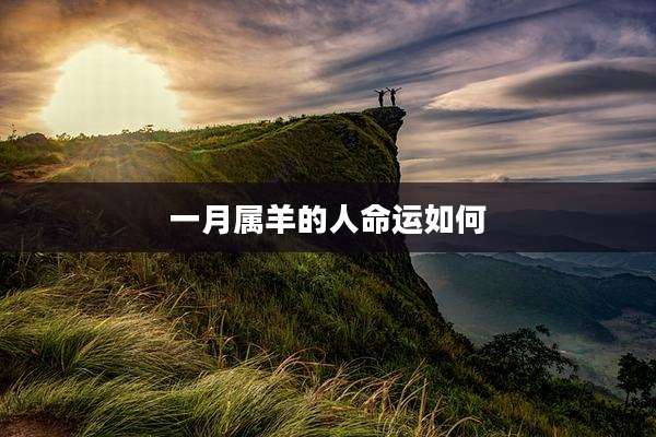 一月属羊的人命运如何