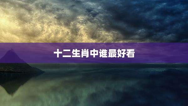 十二生肖中谁最好看