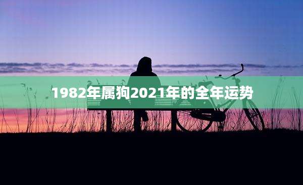 1982年属狗2021年的全年运势