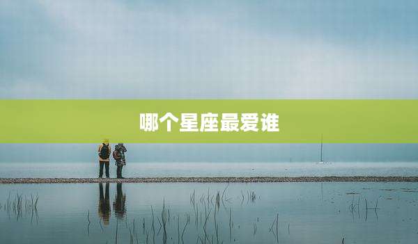 哪个星座最爱谁