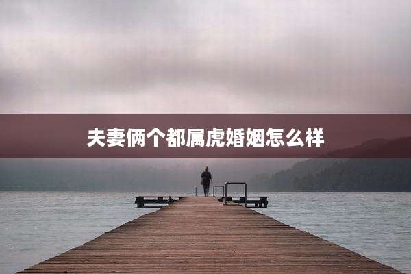 夫妻俩个都属虎婚姻怎么样