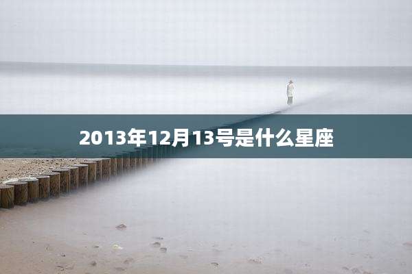 2013年12月13号是什么星座