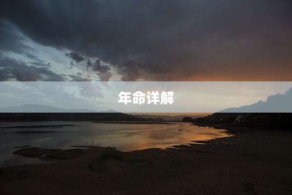 年命详解