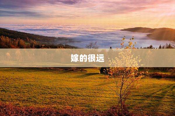 嫁的很远