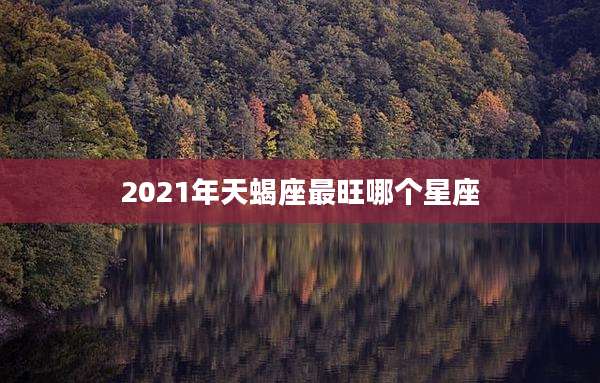 2021年天蝎座最旺哪个星座