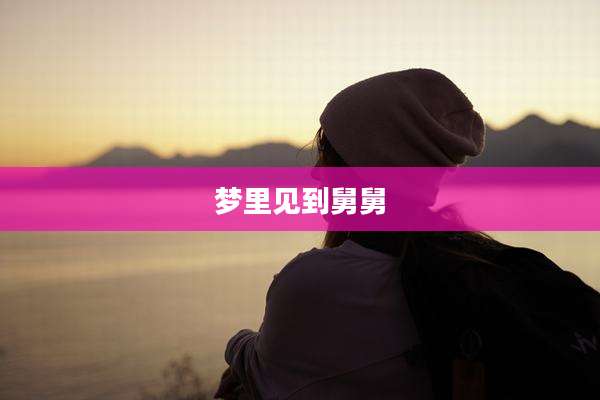 梦里见到舅舅